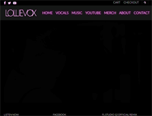 Tablet Screenshot of lollievox.com